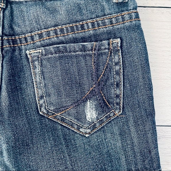 !It Jeans Girls Distressed Denim Shorts Size 5 - Picture 7 of 8